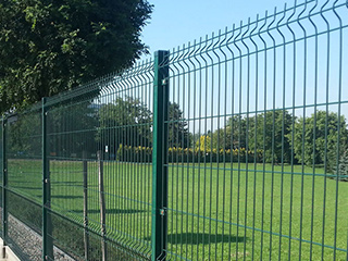 Wire mesh fence